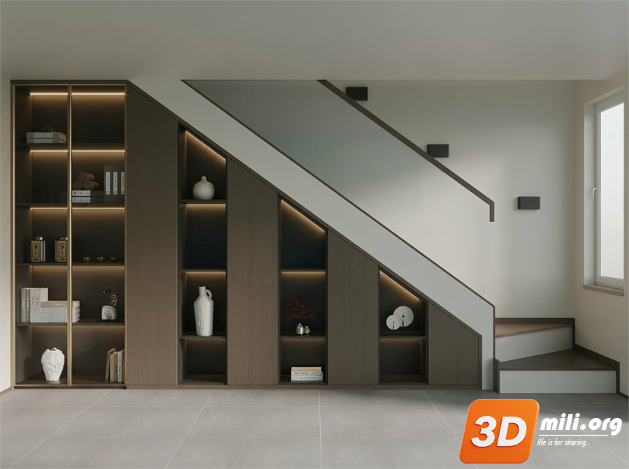 Under-stair cabinet Skp Files 